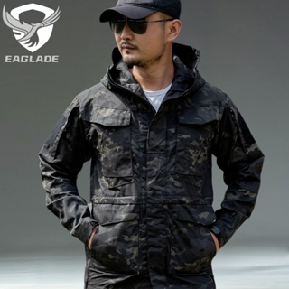 Eaglade เสื้อแจ็กเก็ตยุทธวิธี ยุทธวิธี อาวุโส M65 กันน้ํา กลางคืน