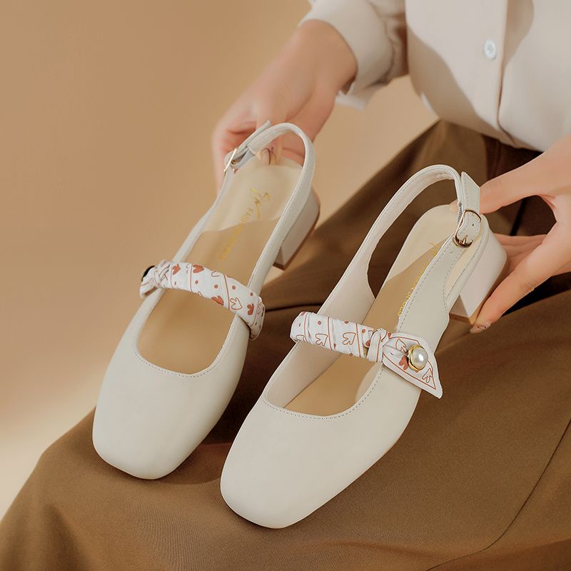 hot-sale-รองเท้าแตะแฟชั่น-สไตล์เกาหลี-ส้นหนา-ส้นหนา-แมรี่เจน-สวมใส่สบาย-รองเท้าแฟชั่นสตรี-รองเท้าแตะผู้หญิง