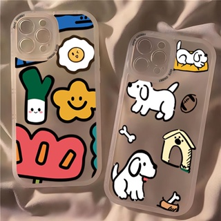 Cartoon Flower Puppy Phone Casse For Iphone14/13 Phone Case for iphone Xs/XR Apple 11/12Promax Cartoon 6/7/8Plus