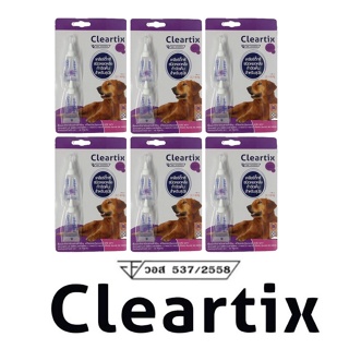 Cleartix 6 แผง (12 หลอด) ผลิตภัณฑ์ป้องกันหมัดและเห็บ หยดกำจัดเห็บหมัด สุนัข 20.1-40 กก