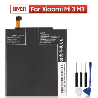 BM31เปลี่ยนแบตเตอรี่โทรศัพท์สำหรับ Xiaomi Mi 3 M3 Mi3โทรศัพท์แบตเตอรี่3050MAh
