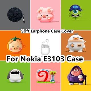 【จัดส่งรวดเร็ว】เคสหูฟัง แบบนิ่ม ลายการ์ตูนหอยทาก สีชมพู สําหรับ Nokia E3103 Nokia E3103