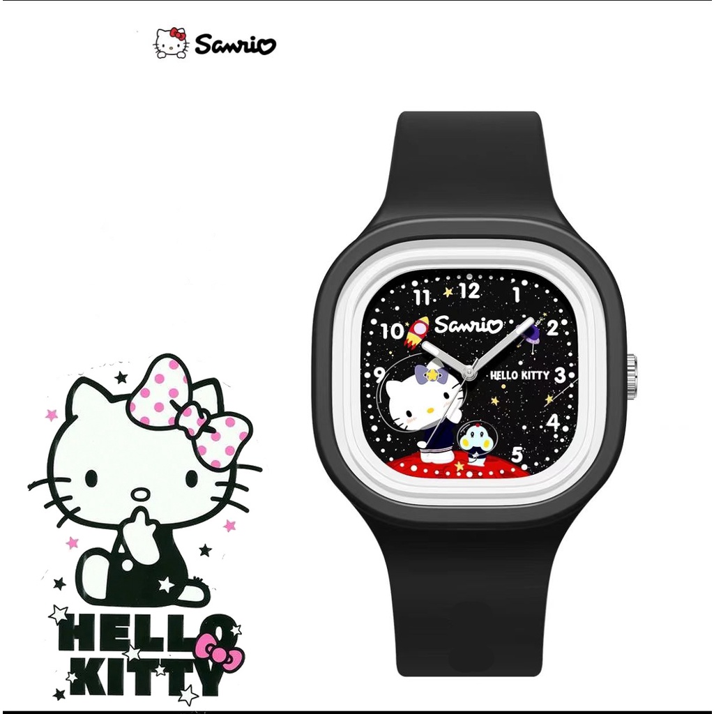 ภาพสินค้าSanrio Kurome นาฬิกาข้อมือควอทซ์ ดิจิทัล สายซิลิโคน ลายการ์ตูนน่ารัก สําหรับเด็กนักเรียนผู้หญิง จากร้าน siyouqiche1.th บน Shopee ภาพที่ 5