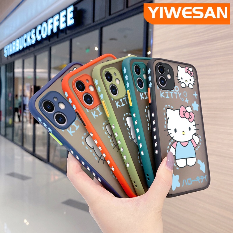 เคสซิลิโคนใส-ขอบสี่เหลี่ยม-กันกระแทก-ลาย-hello-kitty-สําหรับ-honor-50