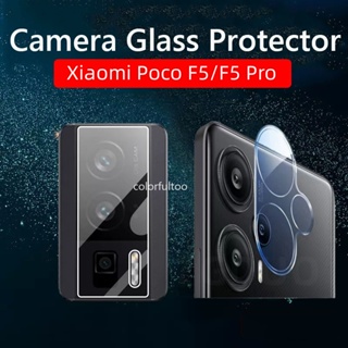 ฟิล์มกระจกนิรภัยกันรอยหน้าจอ เลนส์กล้อง 3D แบบโค้ง สําหรับ Xiaomi Poco F5 Pro F5Pro F 5 Pocophone F5 PocoF5 5G 2 ชิ้น