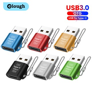 Elough อะแดปเตอร์แปลง USB 3.0 เป็น Type C OTG Type C ตัวผู้ เป็น USB ตัวเมีย สําหรับแล็ปท็อป PC