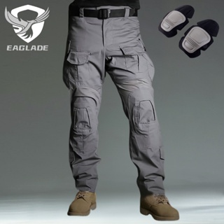 Eaglade กางเกงยุทธวิธี ลายกบ YDJX-G3CK สีเทา กันน้ํา ทนต่อการสึกหรอ ป้องกันเข่า