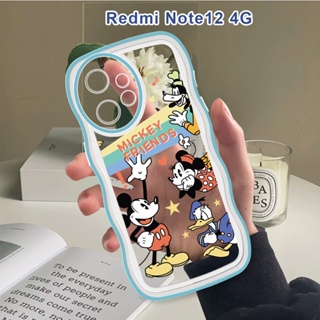 สําหรับ Redmi Note 12 Pro 4G 5G Note 12 Pro เคสโทรศัพท์มือถือแบบนิ่ม กันกระแทก กันรอยกล้อง ลายมิกกี้เมาส์ แฟชั่น