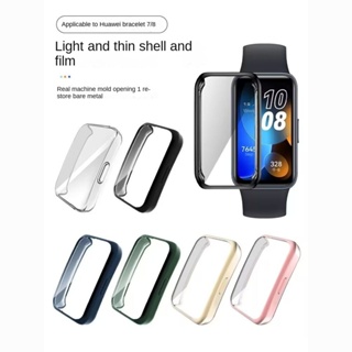 ภาพหน้าปกสินค้าเคสป้องกัน พร้อมเมมเบรนในตัว สําหรับ Huawei Band 8 7 6 ที่เกี่ยวข้อง