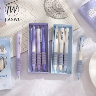 Jianwu ชุดปากกาเจล 0.5 มม. สีดํา 4 ชิ้น ต่อชุด DIY