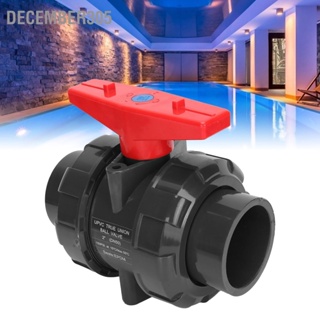 December305 DN50 G2 PVC Double Union Compact Ball Valve สำหรับสระว่ายน้ำอุปกรณ์ตู้ปลาอุปกรณ์เสริม