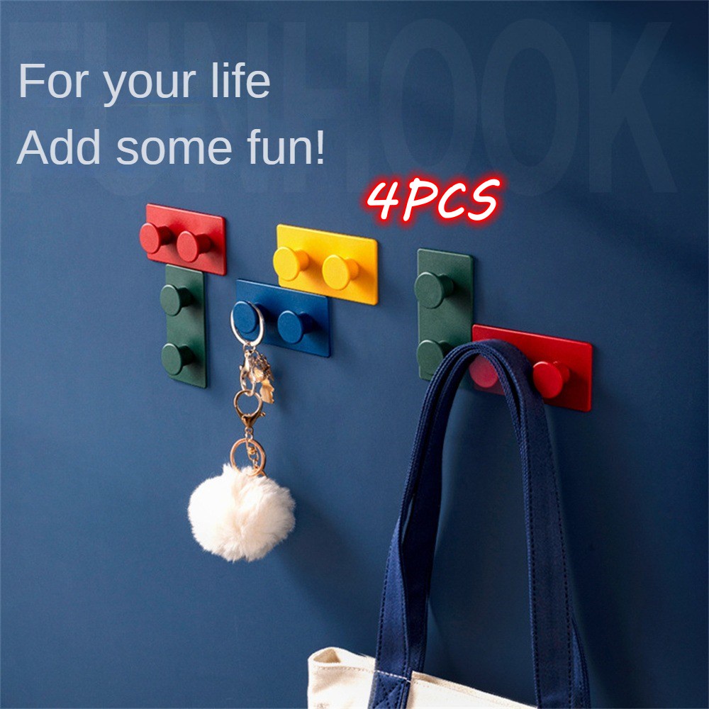 creative-4pcs-creative-hook-building-block-simple-sticky-hook-wall-plug-key-hook-no-trace-paste-free-punch-multi-functional-hook-home-accessories-cod