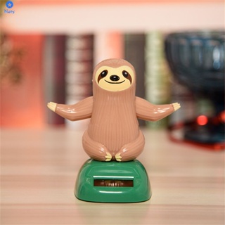 Sloth Solar Car Ornaments Car Accessories Cartoon Moving Head Doll Creative Gifts Car Decoration Accessories 【bluey】