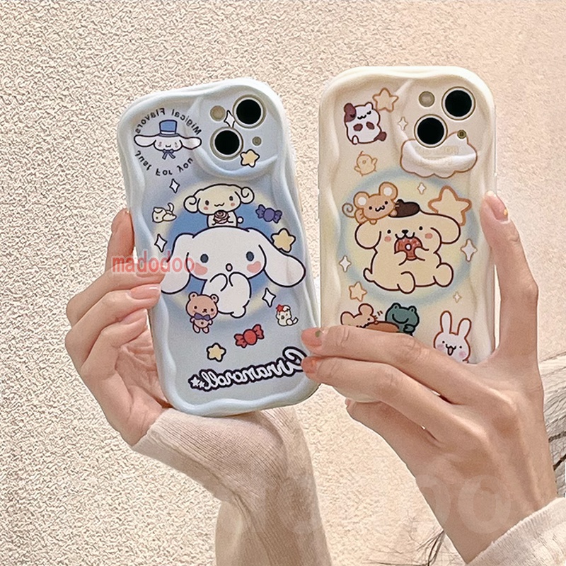 soft-casing-samsung-galaxy-s23-ultra-s22-plus-s21-s20-fe-5g-a11-a50-a30s-a50s-a10s-a20s-a20-a30-a31-a51-a71-4g-a21s-a02s-a03s-m11-cute-cream-edge-fine-hole-cartoon-cinnamon-pochacco-airbag-shockproof-