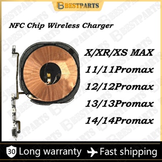Nfc ชิปที่ชาร์จไร้สาย พร้อมสายแพ สําหรับ X XR XS Max 11 12 13 Pro Max