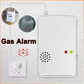 Us Plug 85db Natural Gas Leak Alarm Alarm Sensor Detector Home Security Tool With Indicator Light -FE