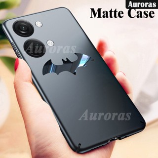 เคสโทรศัพท์มือถือ แบบบางพิเศษ เนื้อแมตต์ ลายค้างคาว โลหะ สําหรับ OnePlus Nord 3 OnePlus Nord 3 CE3 Lite 11 11R 10T 10 Pro