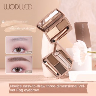 Soft &amp; Mist แป้งเขียนคิ้ว โดย WODWOD กันน้ํา และกันเปื้อน กันน้ํา กันเหงื่อ ไม่ซีดจาง ติดทนนาน