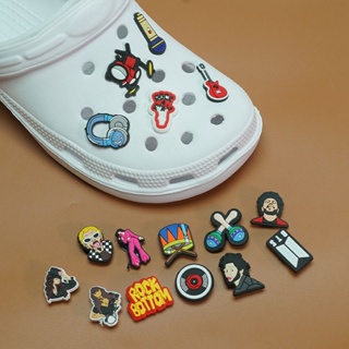 Crocs Jibbitz Pins ปุ่มกด มีสีสัน สําหรับรองเท้า DIY