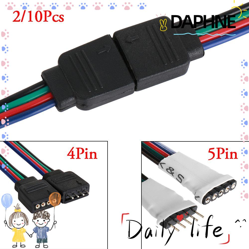 daphne-2-10-ชิ้น-male-female-อะแดปเตอร์เชื่อมต่อสําหรับ-3528-5050-wire-4-pin-5-pin-สายไฟ-led-rgb-rgbw