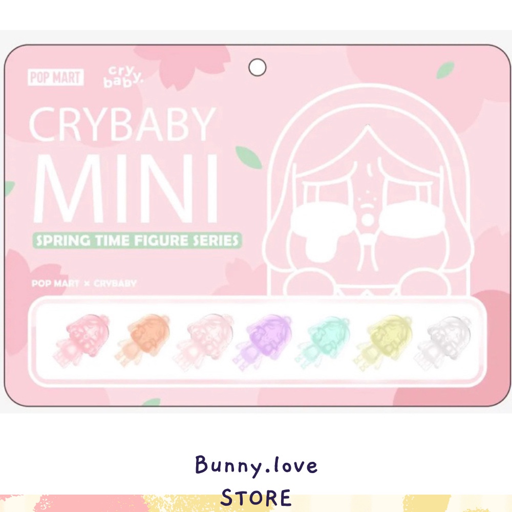 bunny-love-พร้อมส่ง-ของแท้100-popmart-crybaby-mini-spring-time-figure-series