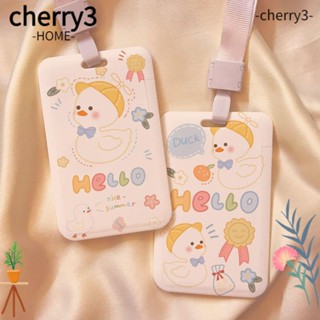 Cherry3 ที่ใส่บัตรเครดิต พลาสติก น่ารัก อุปกรณ์นักเรียน ผู้หญิง ผู้ชาย