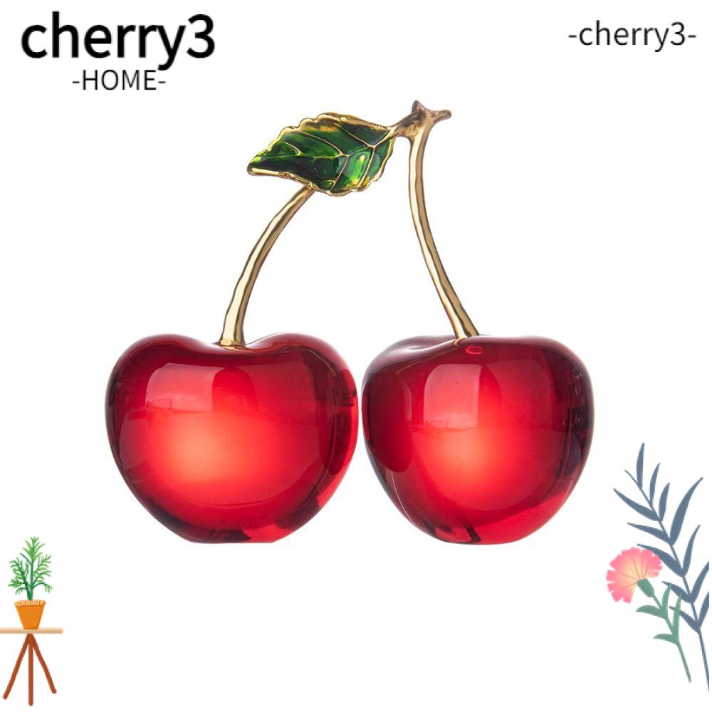 cherry3-คริสตัลเชอร์รี่-เครื่องประดับ-แก้วคริสตัล-เชอร์รี่-ผลไม้-ของสะสม-ของสะสม-ของตกแต่ง-แก้วคริสตัลผลไม้-เดสก์ท็อป