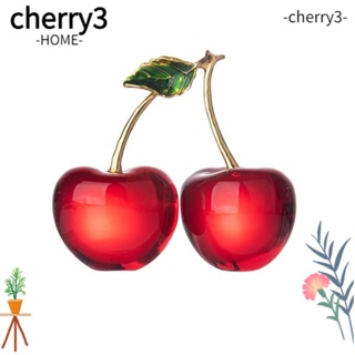 Cherry3 คริสตัลเชอร์รี่ เครื่องประดับ แก้วคริสตัล เชอร์รี่ ผลไม้ ของสะสม ของสะสม ของตกแต่ง แก้วคริสตัลผลไม้ เดสก์ท็อป