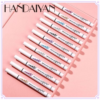 Handaiyan อายไลเนอร์แบบน้ํา บางพิเศษ กันน้ํา แห้งเร็ว ติดทนนาน 6 สี สําหรับผู้หญิง