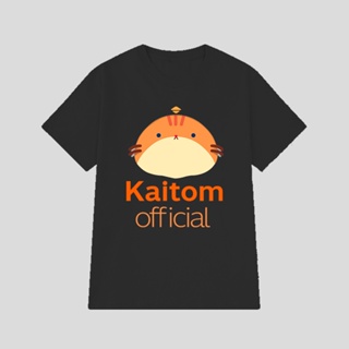 k  เสื้อยืด kaitom official เสื้อยืด "กาก้าวไกล"size: s ml --5XL
