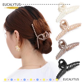 Eutus กิ๊บติดผม ประดับไข่มุก ขนาดใหญ่ หลากสี เครื่องประดับ สําหรับผู้หญิง
