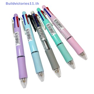 Buildvictories11 ปากกาลูกลื่น 4 สี 5 In 1 หลากสี สําหรับสํานักงาน โรงเรียน