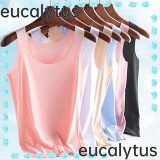 Eucalytus1 เสื้อกล้าม ลําลอง ผ้าเรยอน ฤดูร้อน สําหรับผู้หญิง