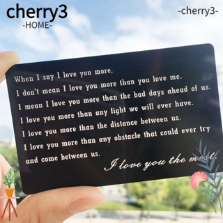 Cherry3 กระเป๋าสตางค์ ใส่บัตร จากภรรยา แฟนรัก โน้ต สําหรับผู้ชาย สามี ครบรอบ ที่ระลึก