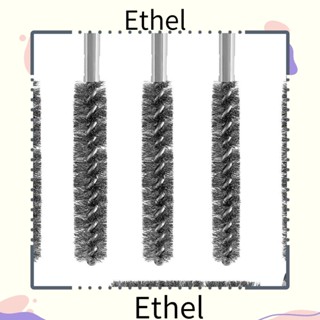 Ethel1 แปรงลวดสเตนเลส ด้ามจับหกเหลี่ยม ทนทาน 5 ชิ้น