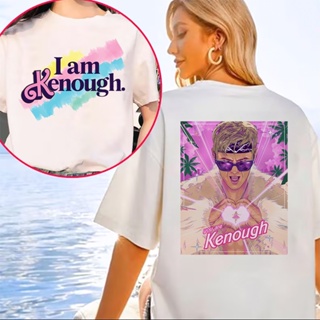 เสื้อยืดผ้าฝ้าย พิมพ์ลายภาพยนตร์ I Am Kenough Kawaii สีชมพู คุณภาพสูง แฟชั่นสําหรับผู้ชาย และผู้หญิง 2023