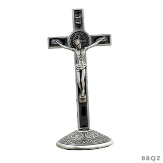 [Bbqz01] ฟิกเกอร์ไม้กางเขน ST Crucifix Jesus on Cross ทนทาน สําหรับตกแต่งบ้าน ของขวัญทางศาสนา
