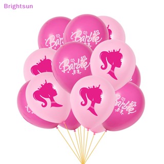 Brightsun ธงแบนเนอร์ ธีมบาร์บี้ สีชมพู สําหรับตกแต่งเค้กวันเกิด งานแต่งงาน งานเลี้ยงวันเกิด