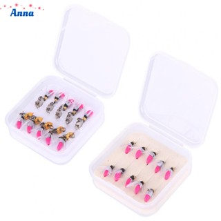 【Anna】10pcs Fly hooks Flies Insect Lure Bait Fly Fishing Decoy Bait Sequins Fishhook