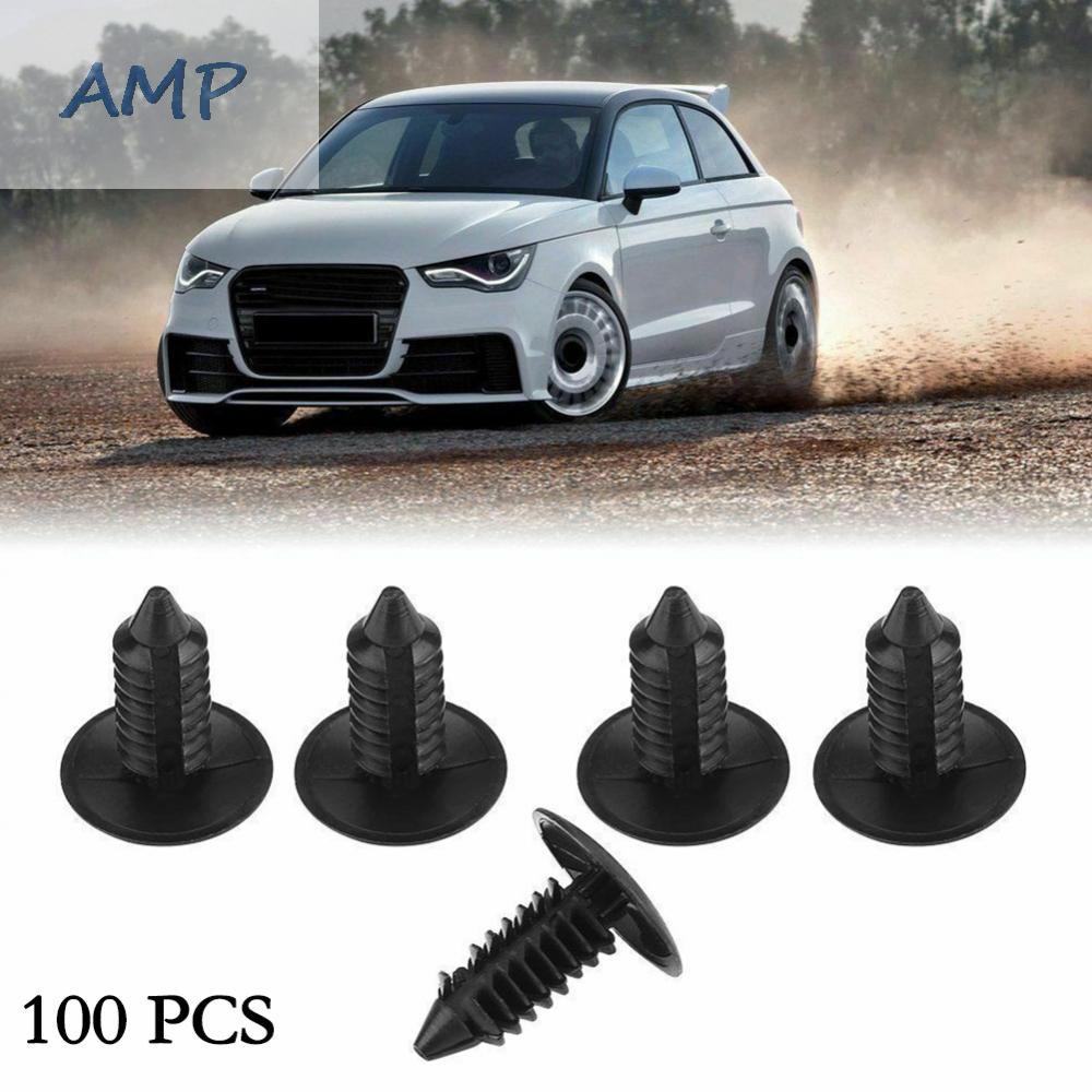 new-8-bumper-clips-fender-hole-plastic-push-pin-replacement-rivets-100pieces
