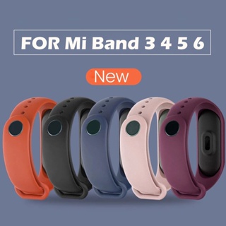 สายนาฬิกาข้อมือซิลิโคน TPU แบบเปลี่ยน สําหรับ Xiaomi Mi Band 7 Mi Band 3 4 5 6