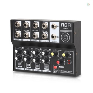 Audioworld เครื่องผสมเสียงไมโครโฟน อินพุต USB 8 ช่อง อเนกประสงค์ แบบพกพา