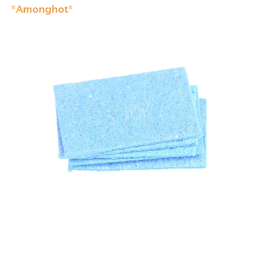 amonghot-gt-แผ่นฟองน้ํา-สีฟ้า-สําหรับทําความสะอาดหัวแร้ง-6-ซม-6-ซม-5-ชิ้น