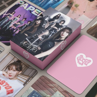 โปสการ์ด AESPA (G)I-DLE ITZY สําหรับเก็บสะสม 55 ชิ้น/กล่อง