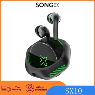 Songx SX10 หูฟังบลูทูธไร้สาย ลดเสียงรบกวน 38ms กึ่งอินเอียร์ 5.2 Ap สําหรับเล่นเกมกินไก่ วิ่ง เล่นกีฬา