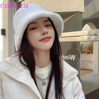 Cabeza หมวกตกปลา หมวกลําลอง สไตล์เกาหลี วันหยุด ฤดูหนาว อบอุ่น นุ่ม หมวกผู้หญิง
