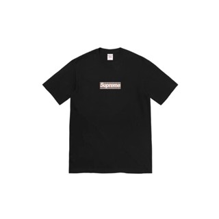 [Official]Supreme SS22 Week 3 x Burberry joint model Box Logo Tee logo printing round neck short -sleeved Tops