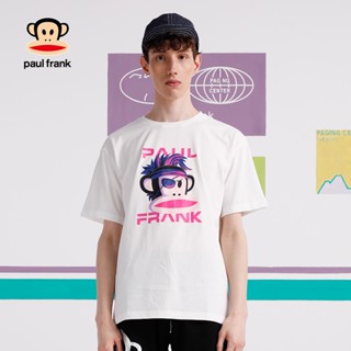 【NEW】เสื้อยืดแขนสั้นพิมพ์ลาย Paul Frank / Big Mouth แฟชั่นสไตล์เกาหลีสําหรับผู้ชาย