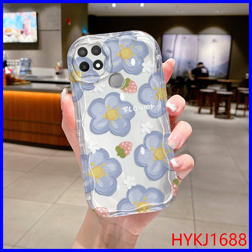 เคส-oppo-a15-เคส-oppo-a15s-tpu-นิ่ม-เคสใส-ลายครีม-เคสโทรศัพท์-nyw