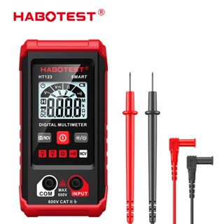 Habotest HT123 เครื่องมัลติมิเตอร์ดิจิทัล ไม่สัมผัส ตรวจจับแรงดันไฟฟ้า AC DC โวลต์มิเตอร์ แอมมิเตอร์ มัลติมีโทร มืออาชีพ